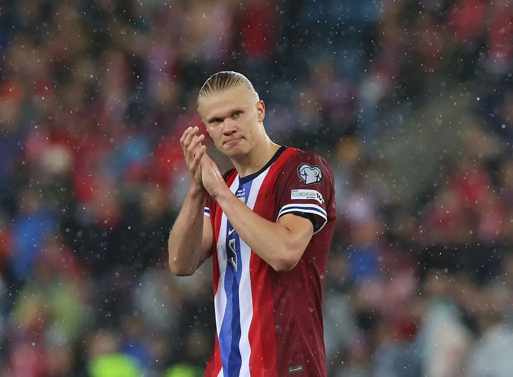 Erling Haaland in action for Norway (Credit:Getty)