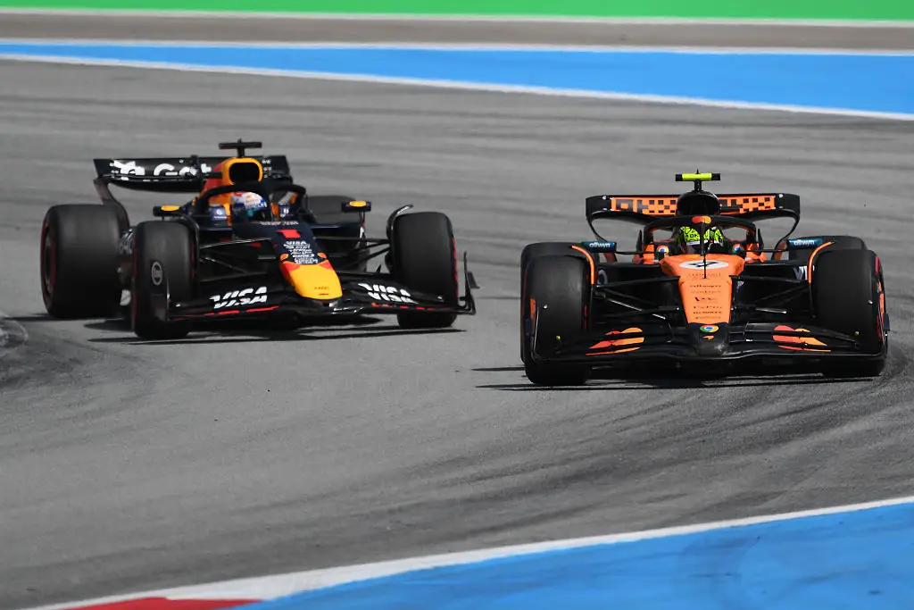 Max Verstappen was handed a huge penalty during the Spanish Grand Prix. (Image: Getty)