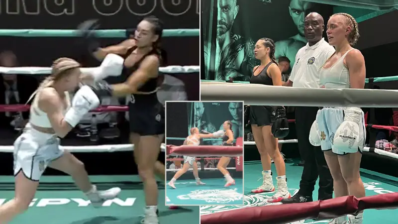 Elle Brooke Beats Love Island Star AJ Bunker On 'Biggest TikTok Boxing Card Of The Year'