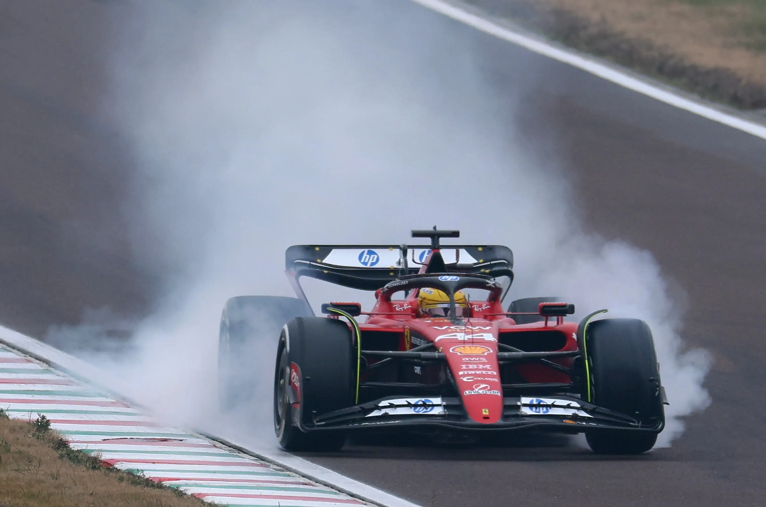 Lewis Hamilton made his Ferrari debut last week. Image: Getty