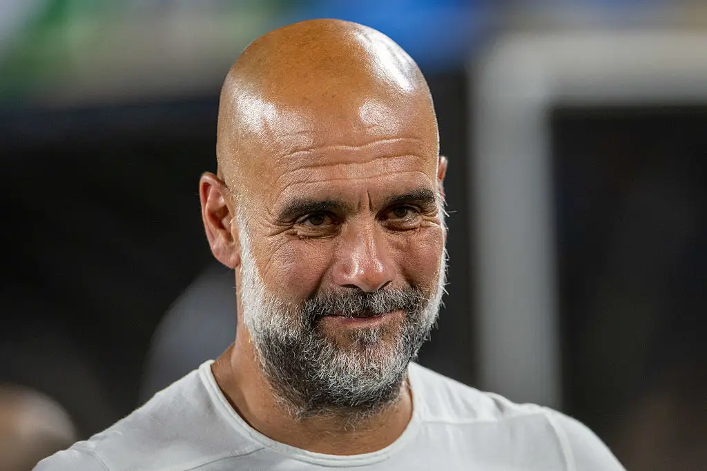 Pep Guardiola has ditched the beard that he sported during the Club World Cup. (Image: Getty)