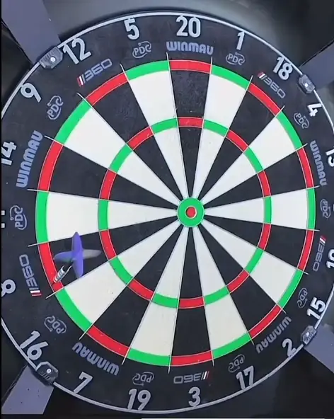 He hit double eight with his first dart (Image: Instagram)