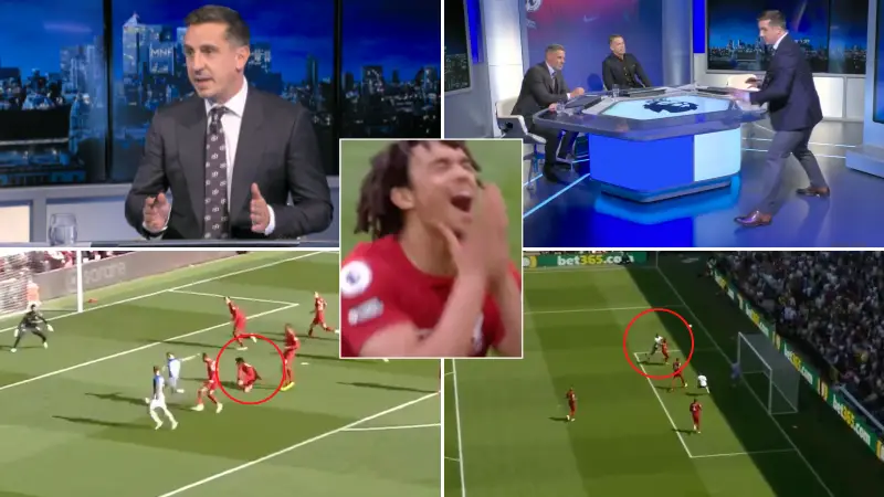 Gary Neville gives incredible defending lesson to Trent Alexander-Arnold, it's a fascinating watch