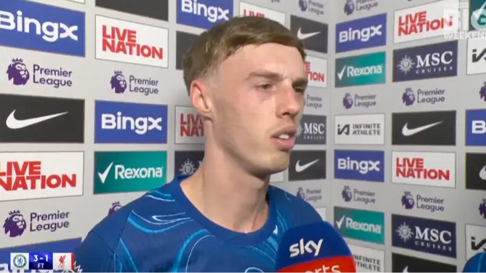 Fans love Cole Palmer's post-match interview as Chelsea star 'finally drops' cool persona following Liverpool win
