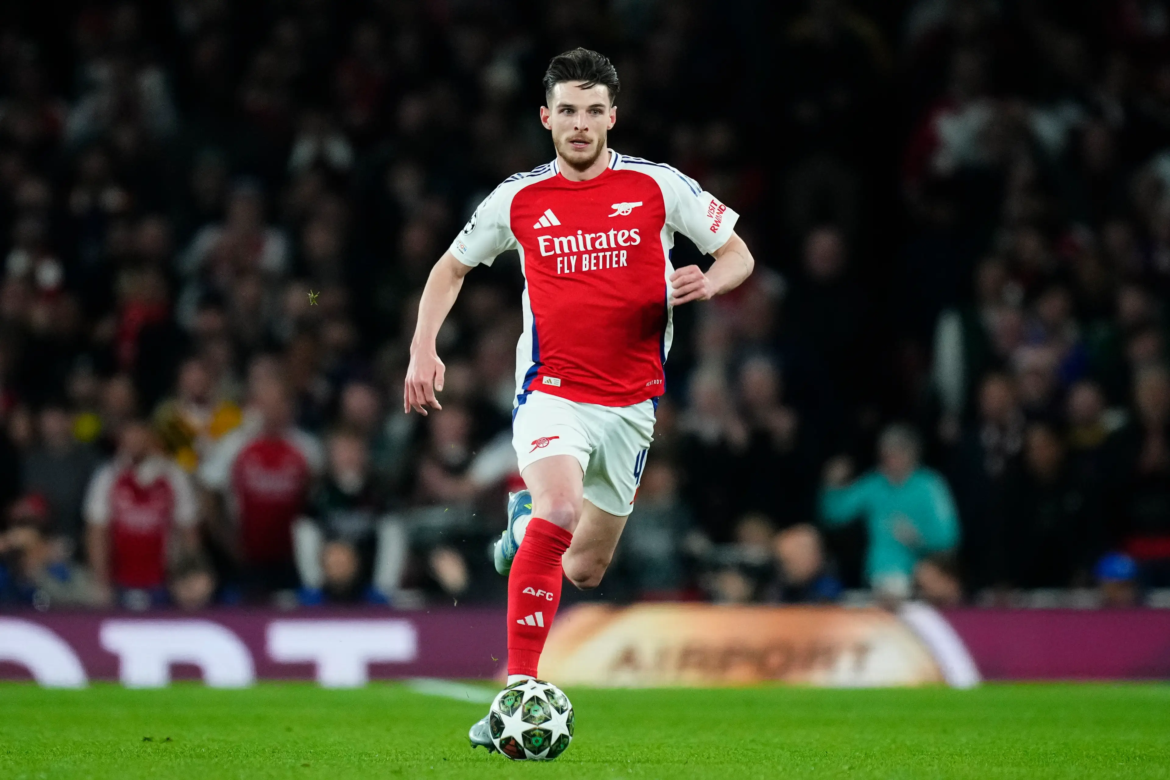 Declan Rice scored two stunning freekicks against Real Madrid last week. Image: Getty