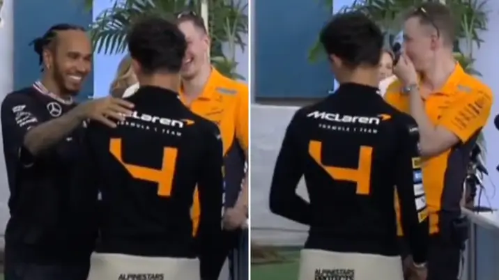 F1 fans praise Lewis Hamilton after spotting what he did following Lando Norris' first win at Miami GP