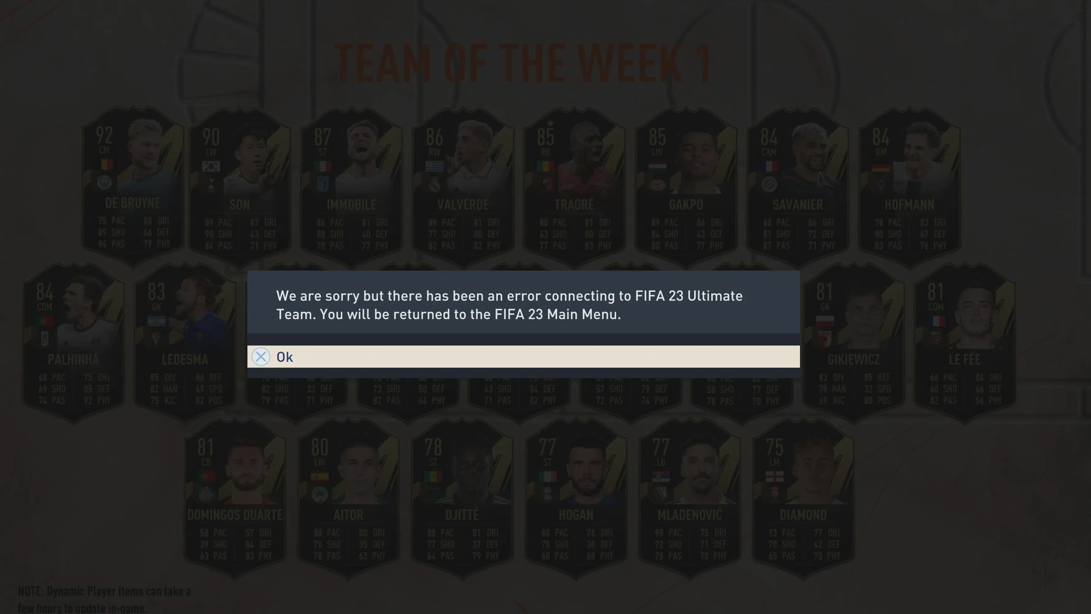 FIFA 23 servers go down during early access launch