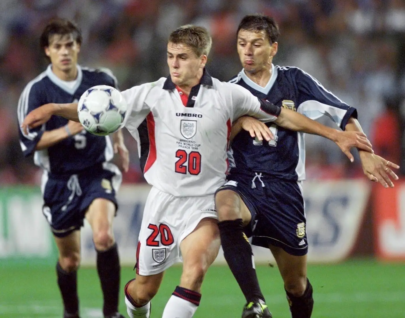 Michael Owen scored a stunning solo goal against Argentina at the World Cup (Image: Getty)