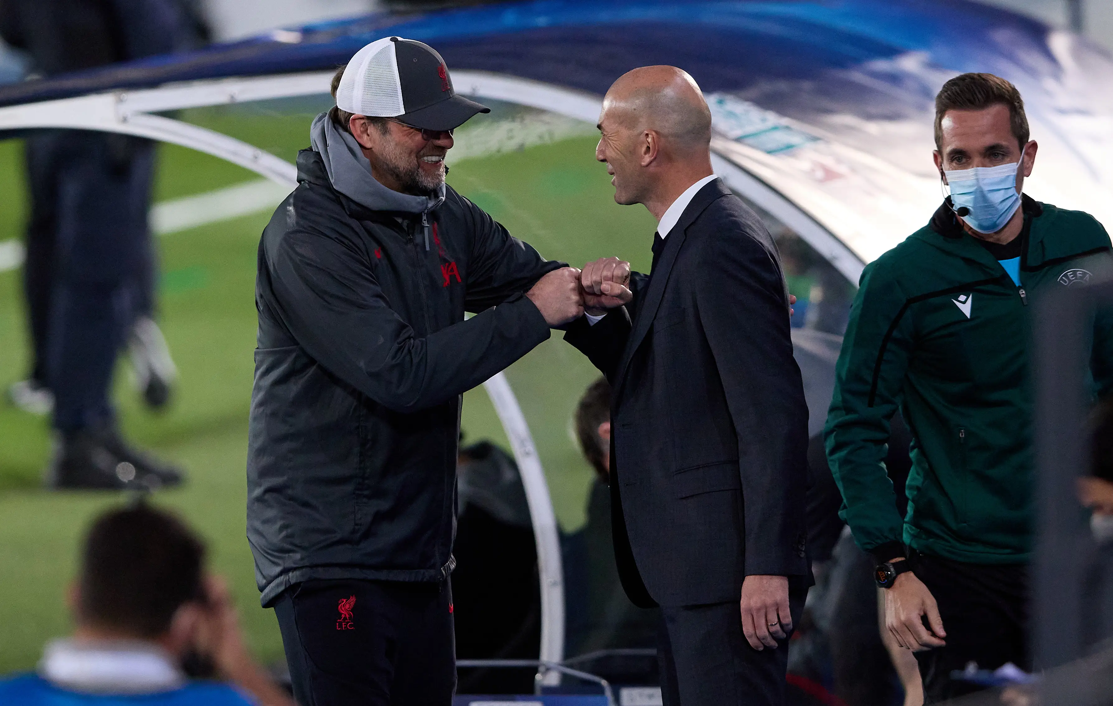 Jurgen Klopp and Zinedine Zidane are reportedly in the frame to replace Xabi Alonso at Real Madrid. Image: Getty 