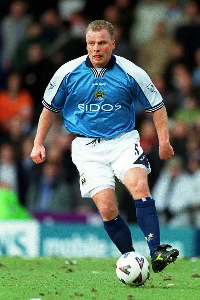 Andy Morrison in action for Man City in 2001 (Credit:Getty)