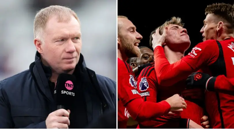 Paul Scholes says Man Utd player was lucky to be on the pitch vs Aston Villa