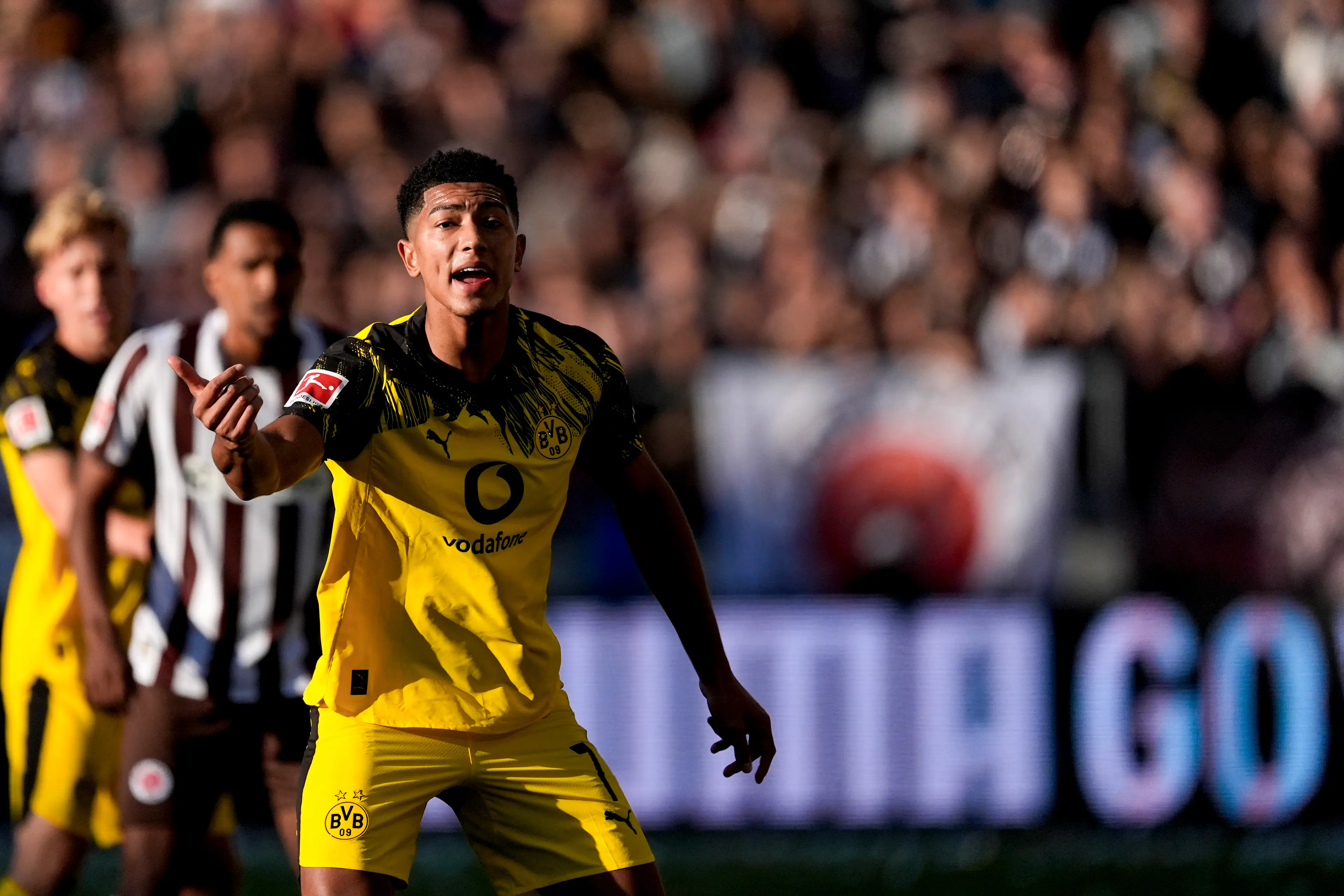 Jobe Bellingham had a disappointing Bundesliga debut. Image: Getty