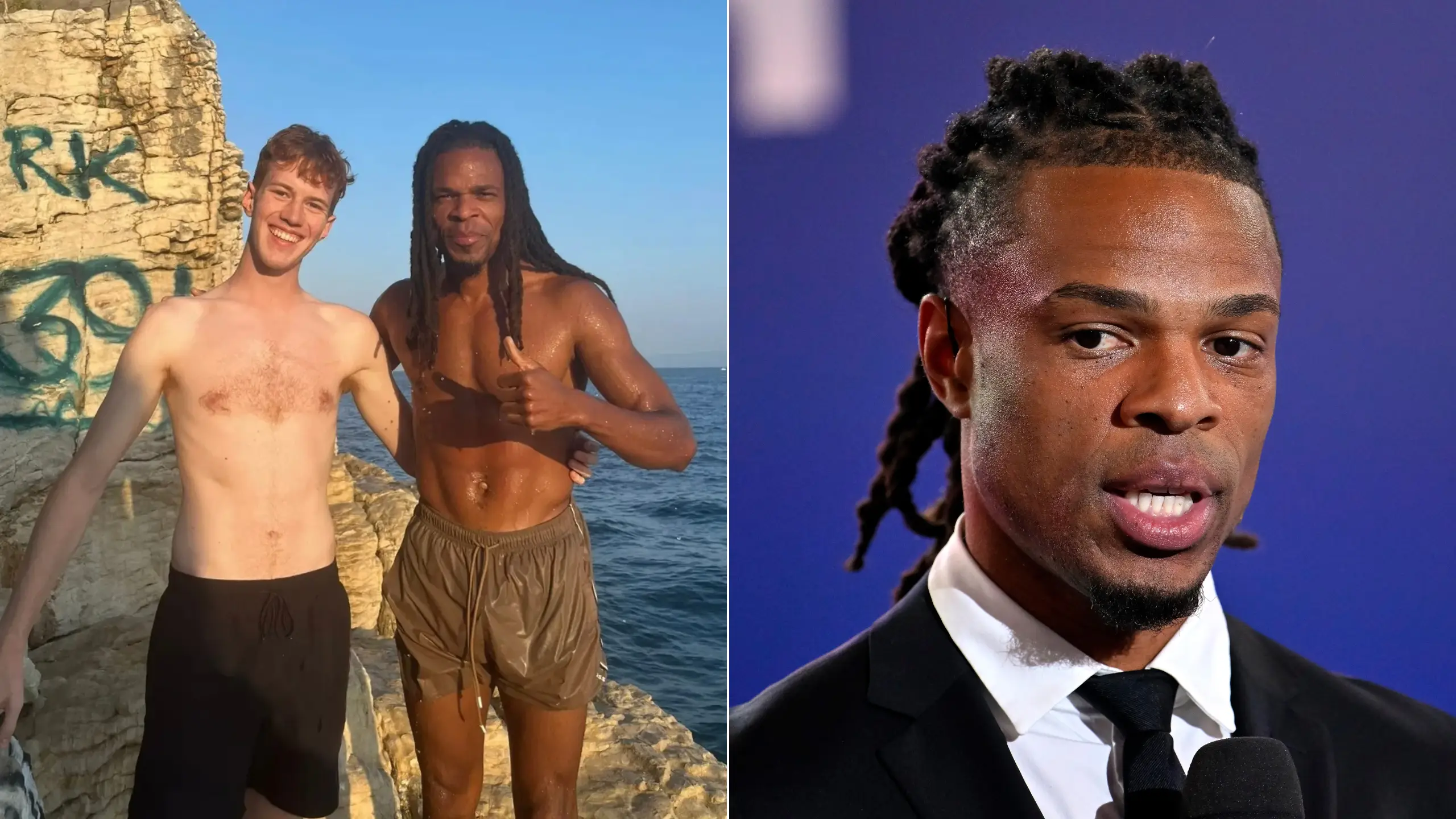 Former Premier League star looks completely unrecognisable as holiday picture emerges