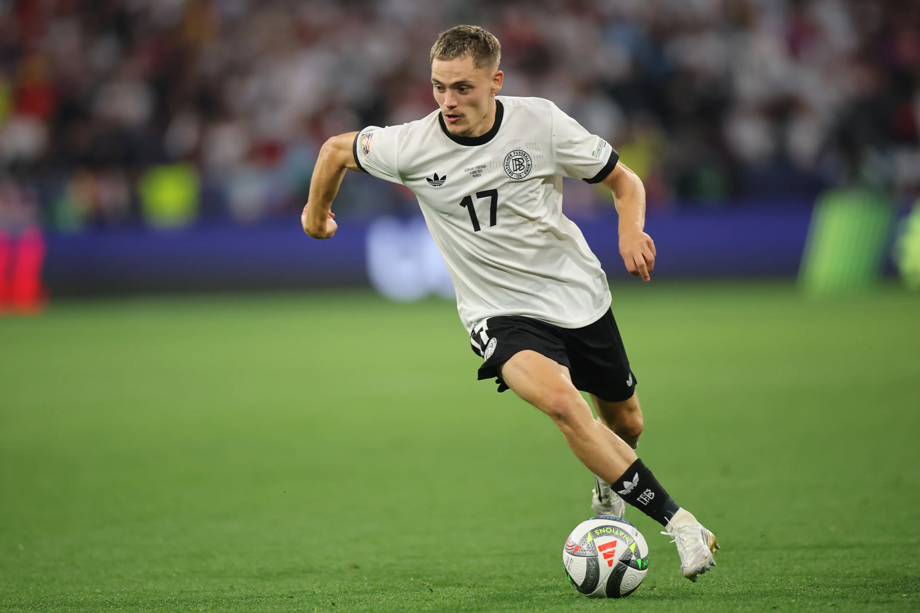 Florian Wirtz has been heavily linked with a move to Liverpool. Image: Getty