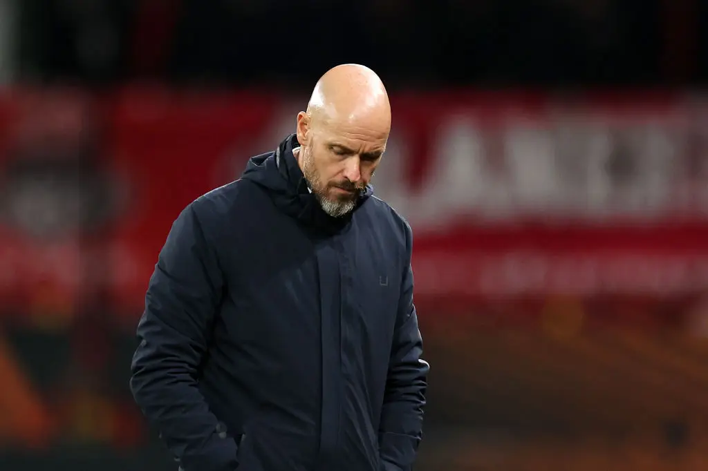 Erik ten Hag has won just three of eight matches this season. (Image: Getty)
