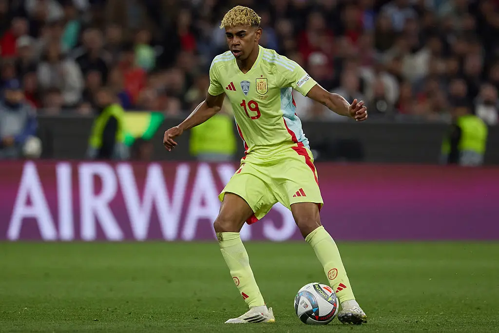 Lamine Yamal in action for Spain (Credit:Getty)