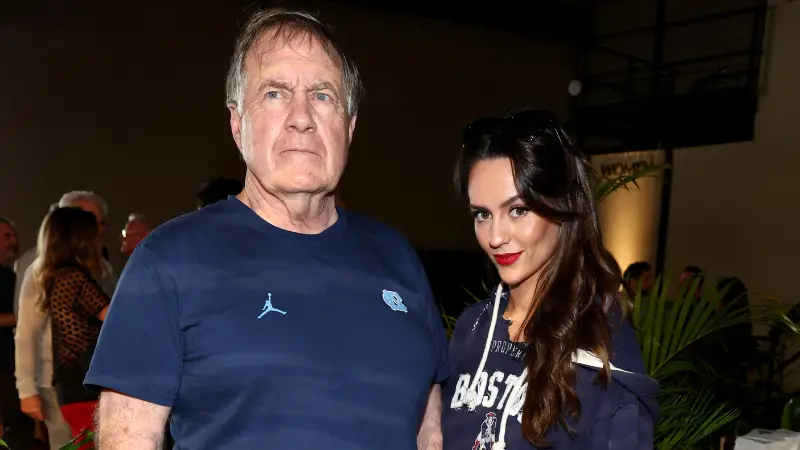 Bill Belichick's awkward TV interview has gone viral after what 24-year-old girlfriend Jordon Hudson did