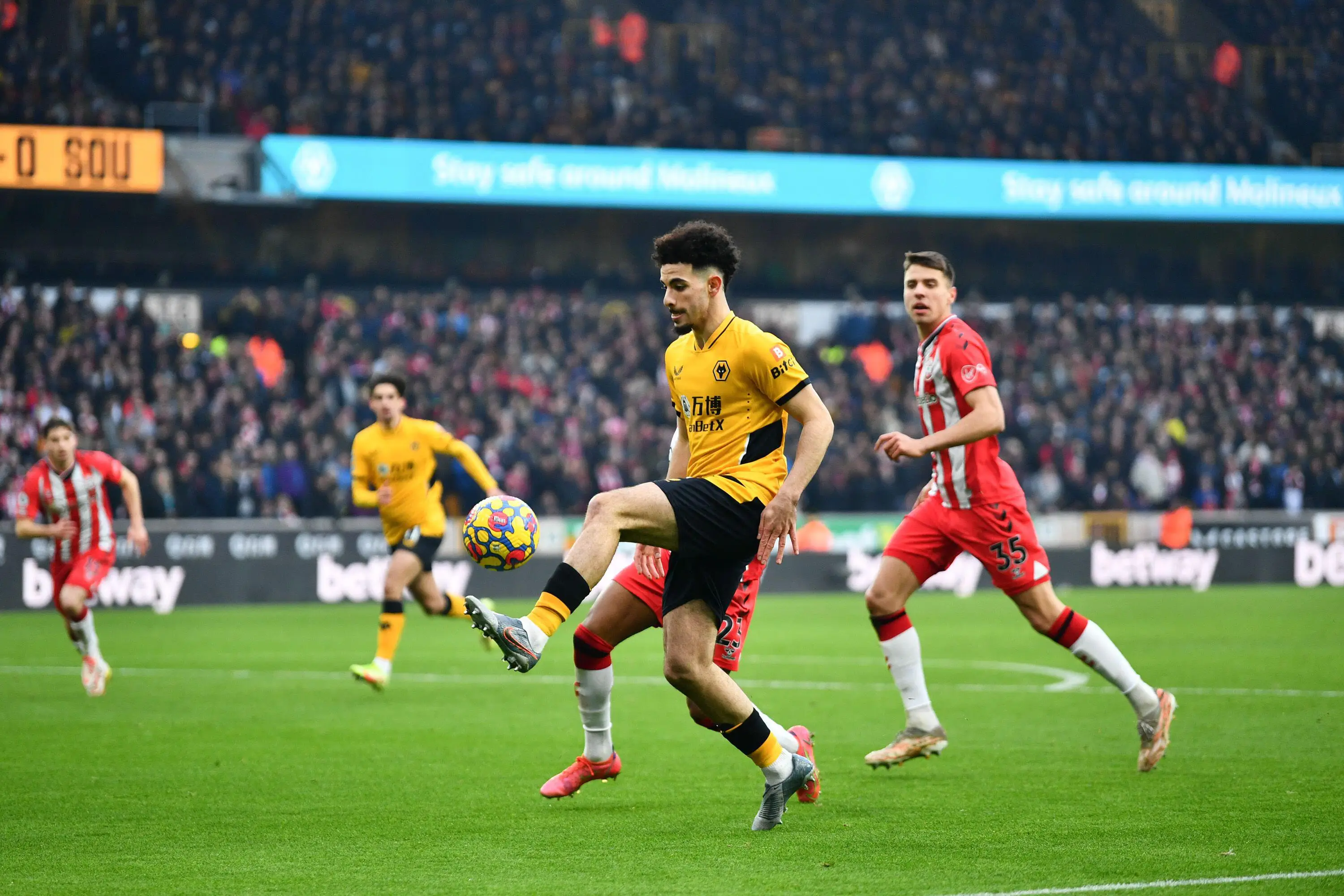 Rayan Aït-Nouri has been excellent at left-back for Wolves (UK Sports Pics Ltd / Alamy)