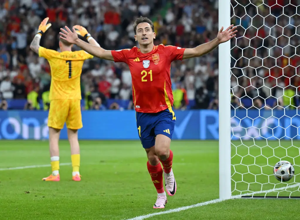 Mikel Oyarzabal scored the winner for Spain in the Euro 2024 final. (Image: Getty)