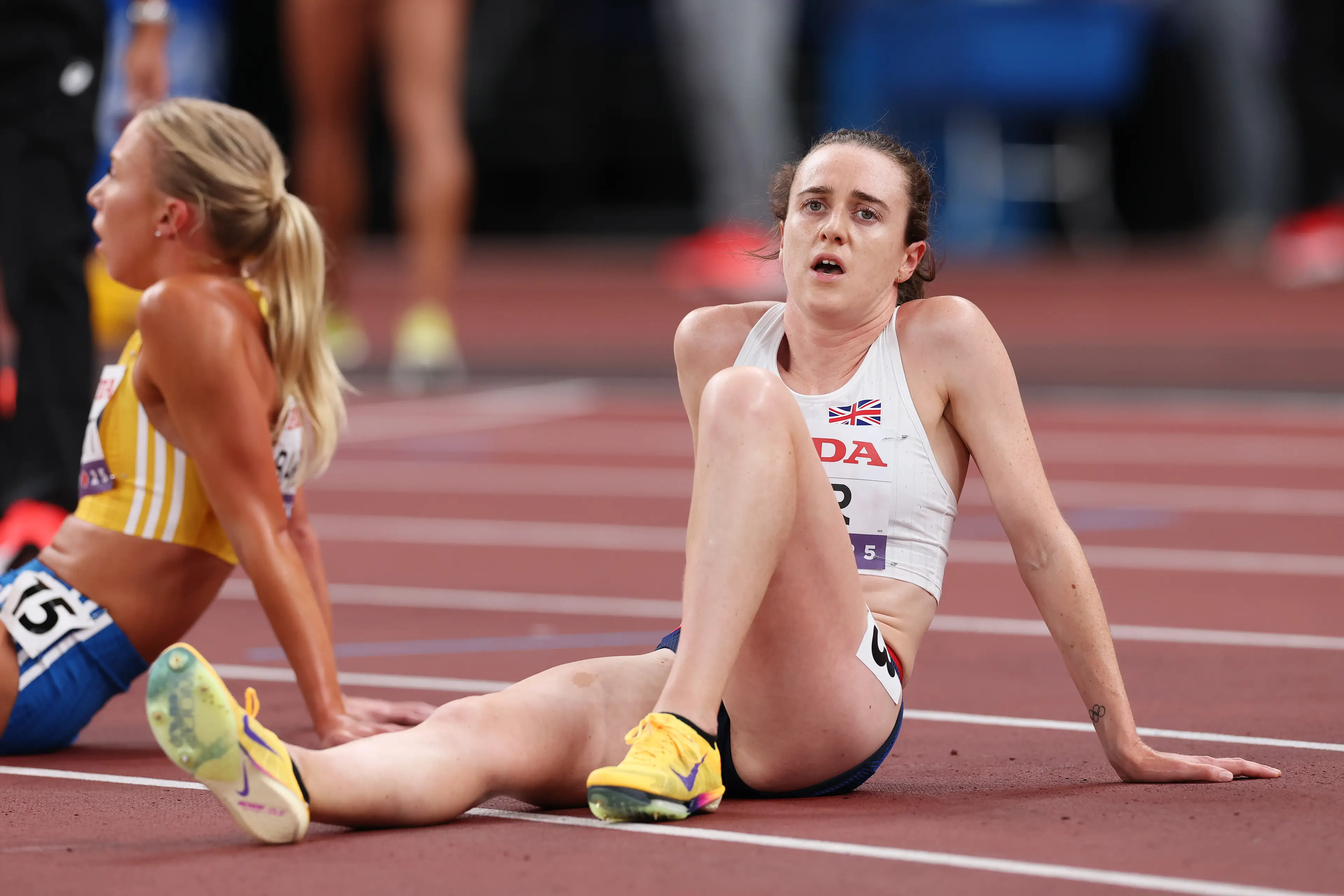 Laura Muir at the World Championships. Image: Michael Steele / Staff via Getty