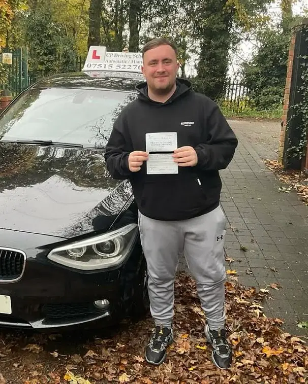 Luke Littler passed his driving test on Monday. Image: X/Luke Littler