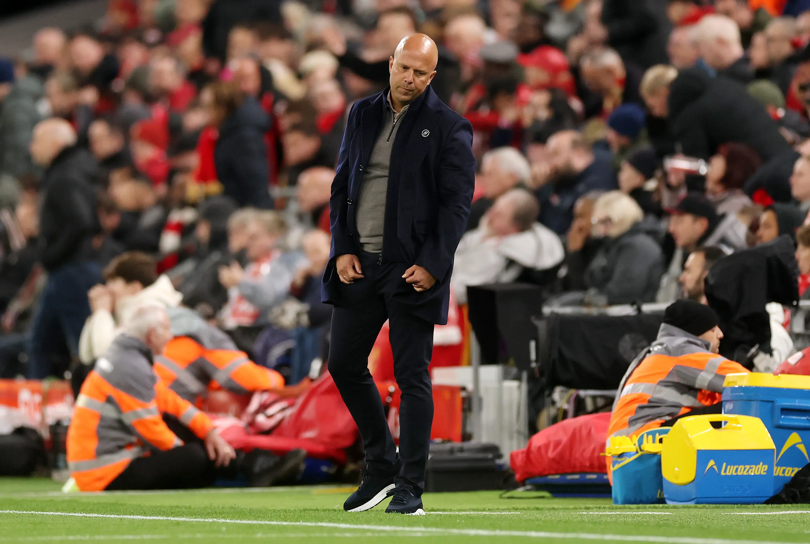 Slot's Liverpool have now lost four defeats in a row. Image: Getty