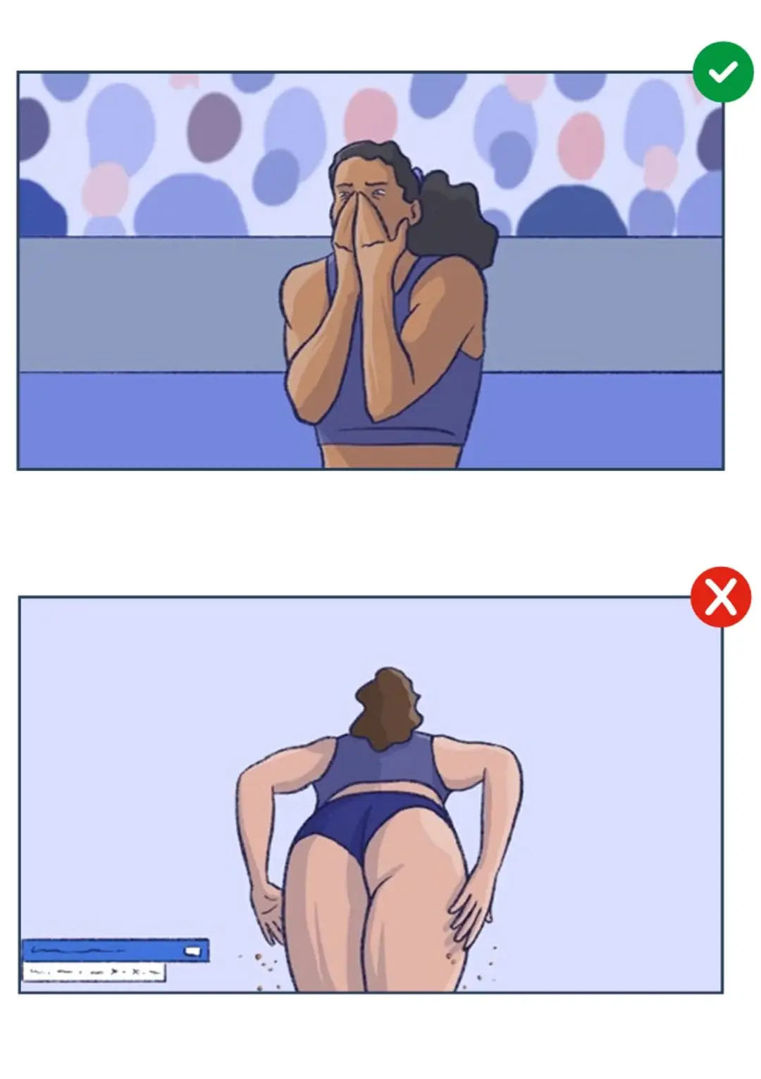 The guidelines came after consulting three female athletes. Image: EBU
