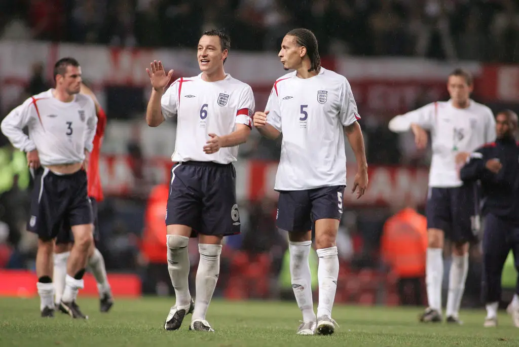Rio Ferdinand and John Terry played for England together. (Image: Paul Mcfegan/Sportsphoto/Allstar via Getty Images)