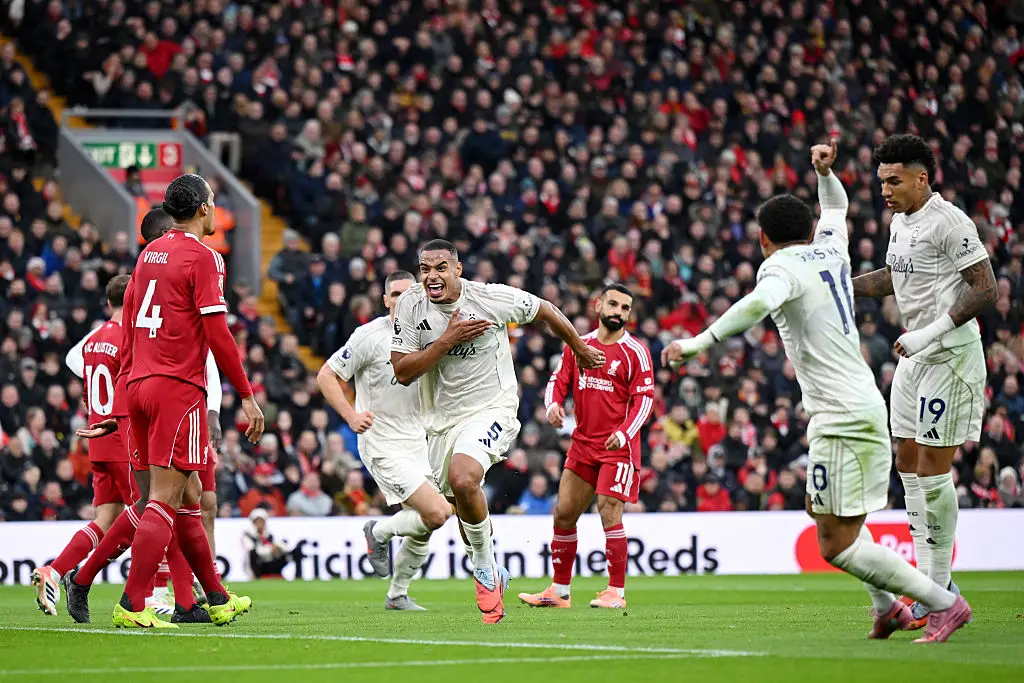 Liverpool lost 3-0 against Nottingham Forest at Anfield (Credit:Getty)
