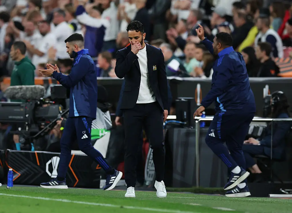 Ruben Amorim's future remains uncertain following the dismal result. (Image: Getty)