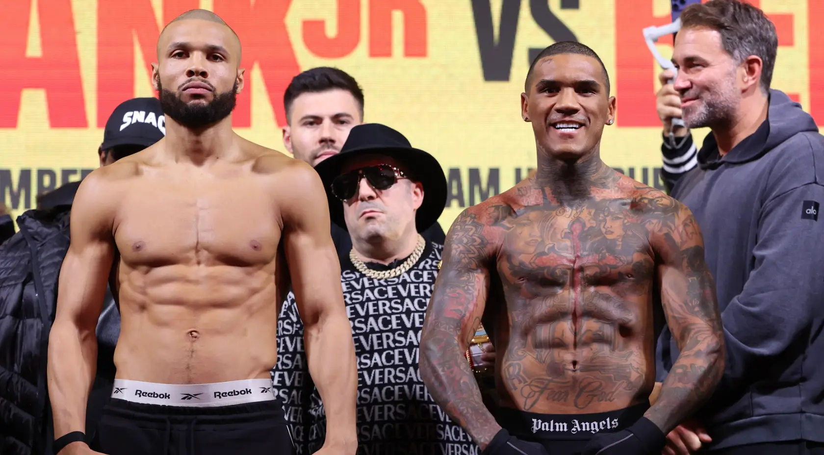 Chris Eubank and Conor Benn both made weight ahead of their rematch (Credit:Getty)