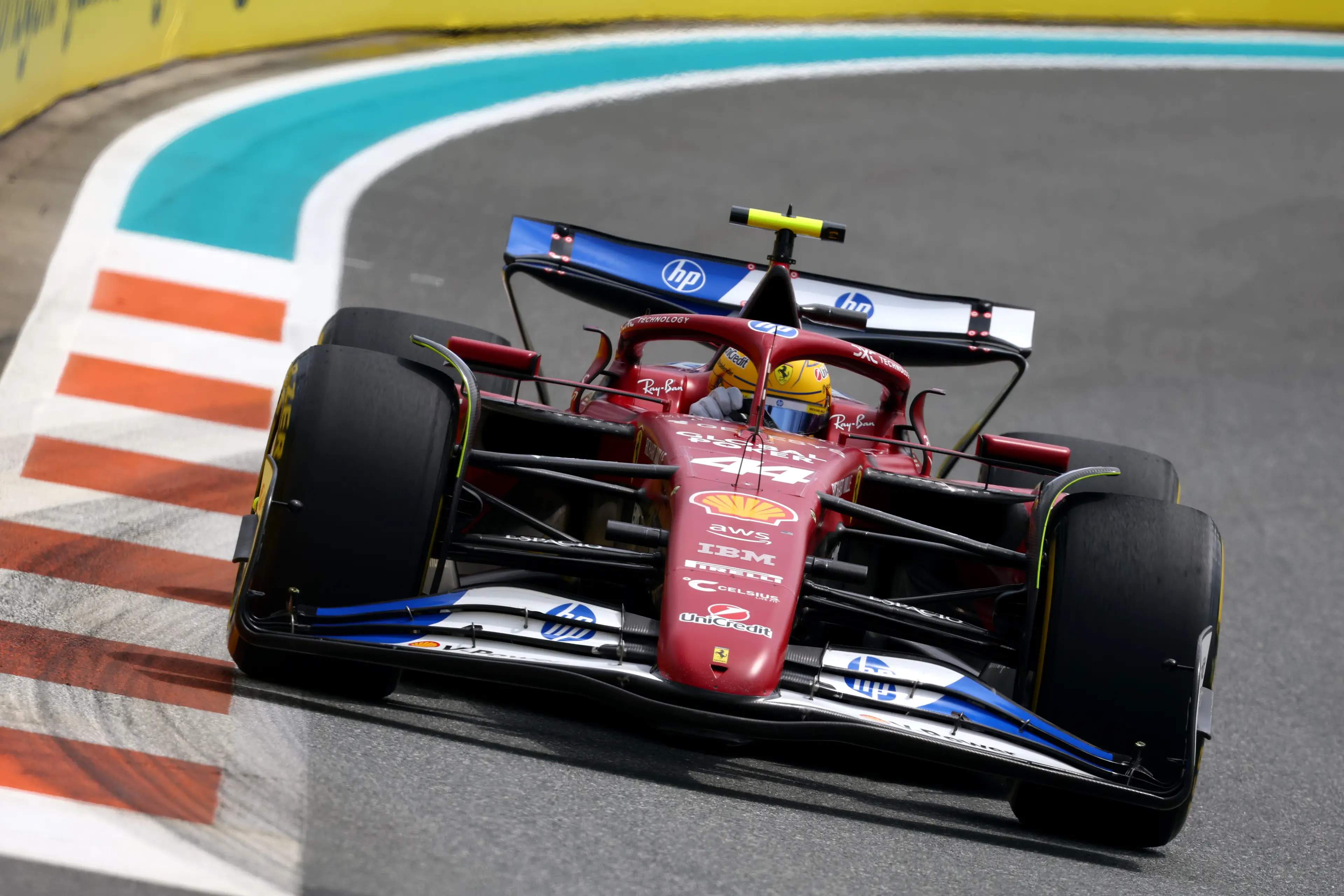 Lewis Hamilton was left frustrated during the Miami Grand Prix. Image: Getty