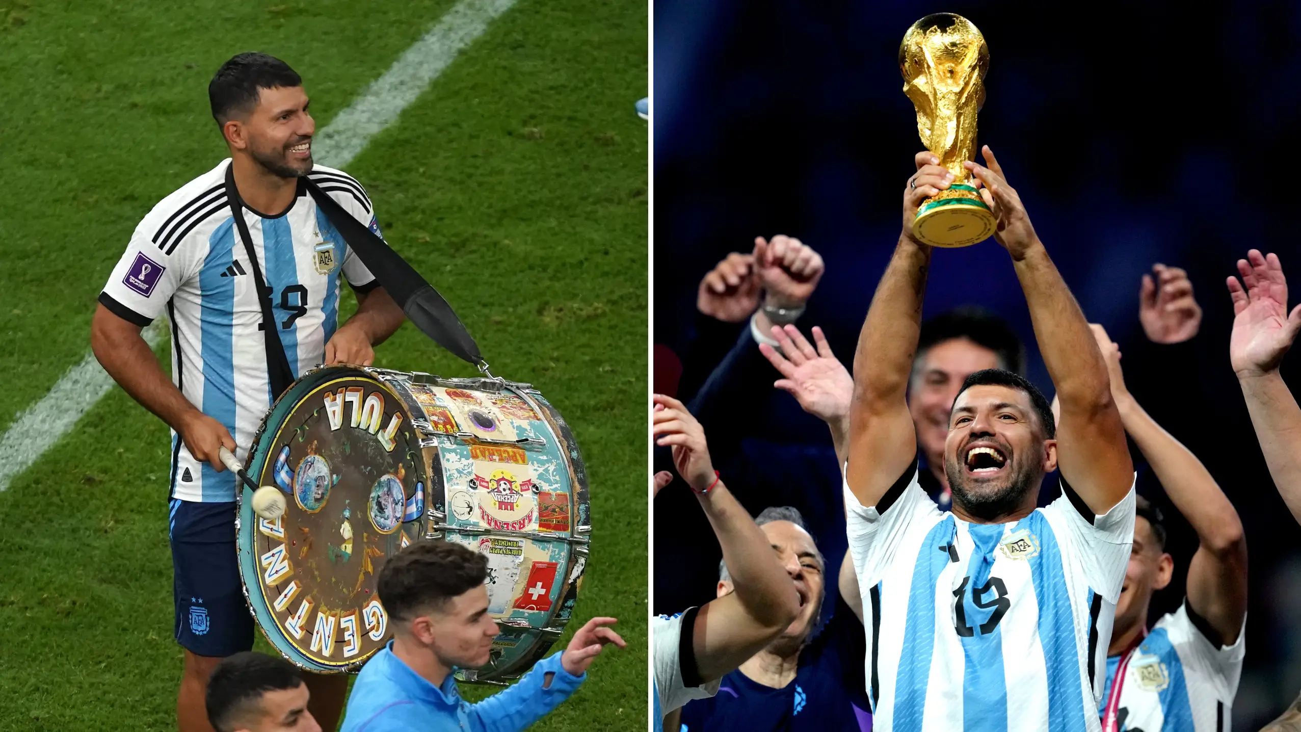 Sergio Aguero was the MVP of Argentina's World Cup celebrations after 'doing a John Terry'