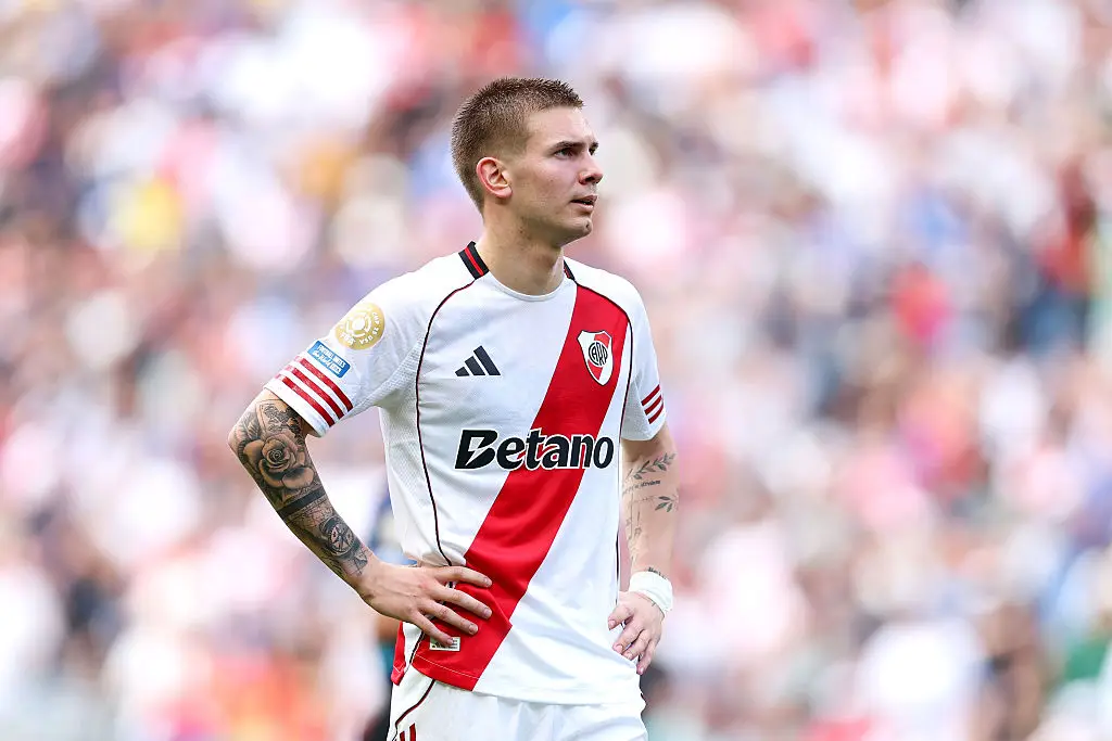 Franco Mastantuono was unveiled as a Real Madrid player on Thursday (Credit:Getty)