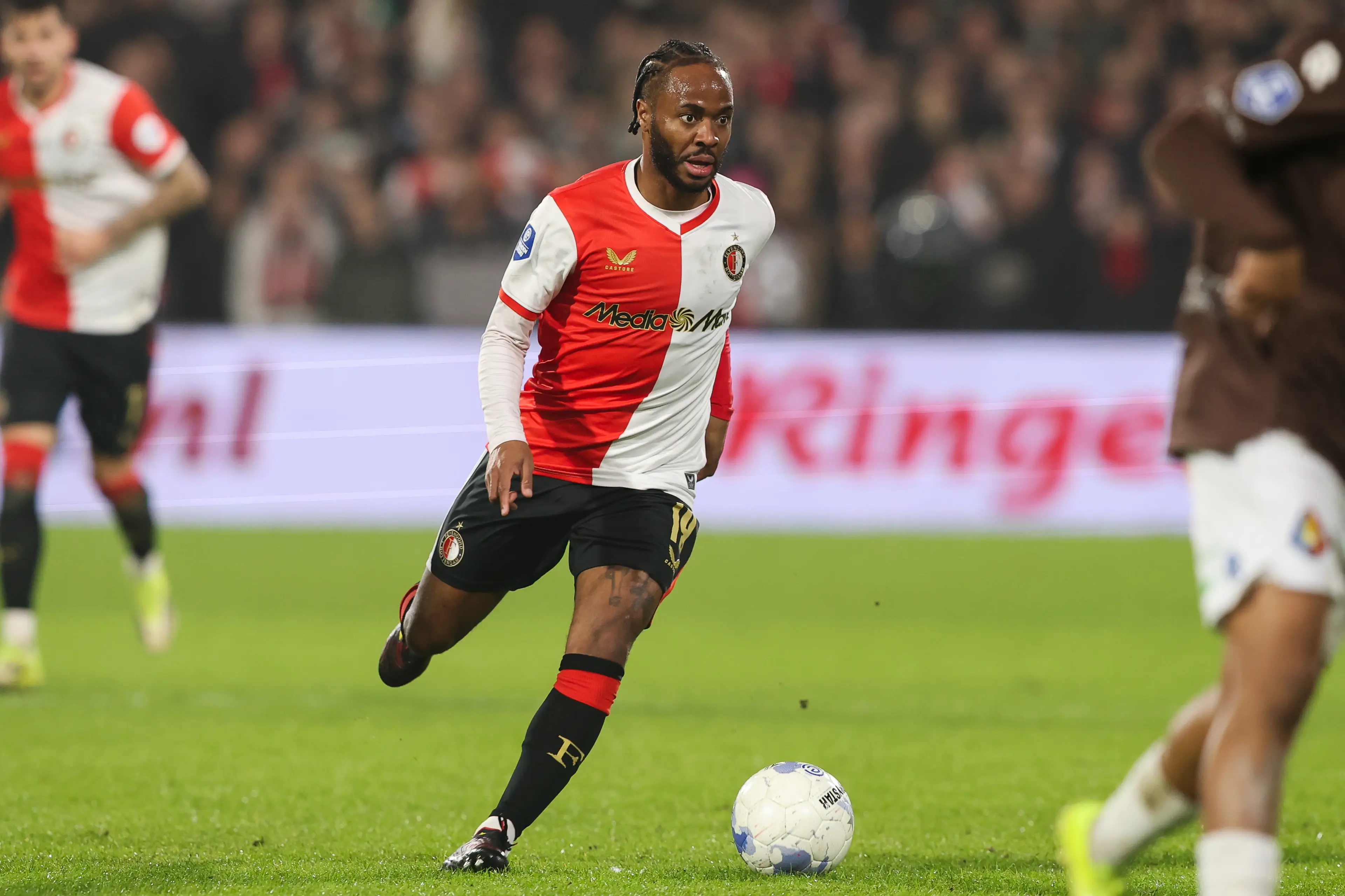 Raheem Sterling has made his Feyenoord debut. Image: Getty