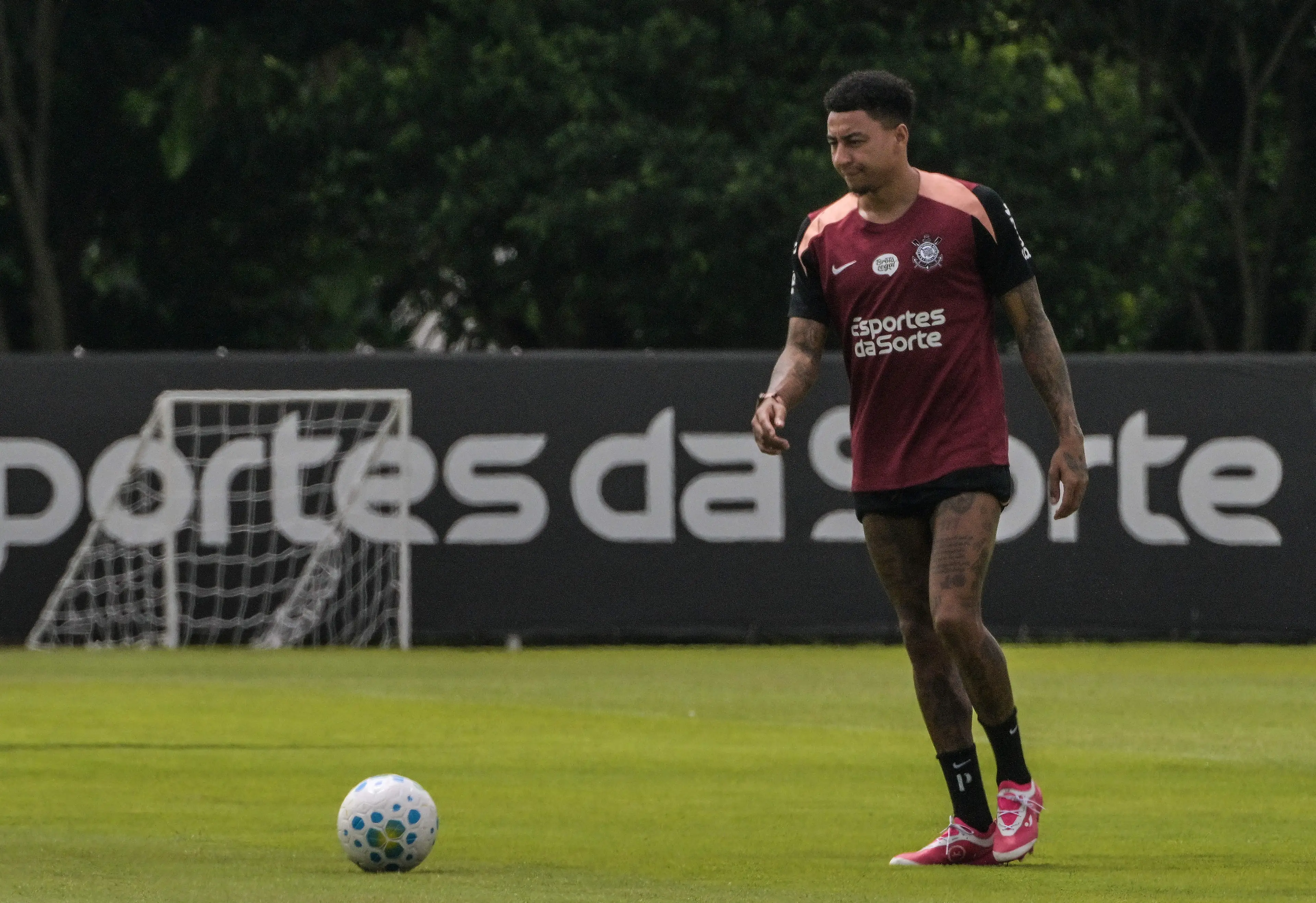 Jesse Lingard in training for Corinthians. Image: Getty