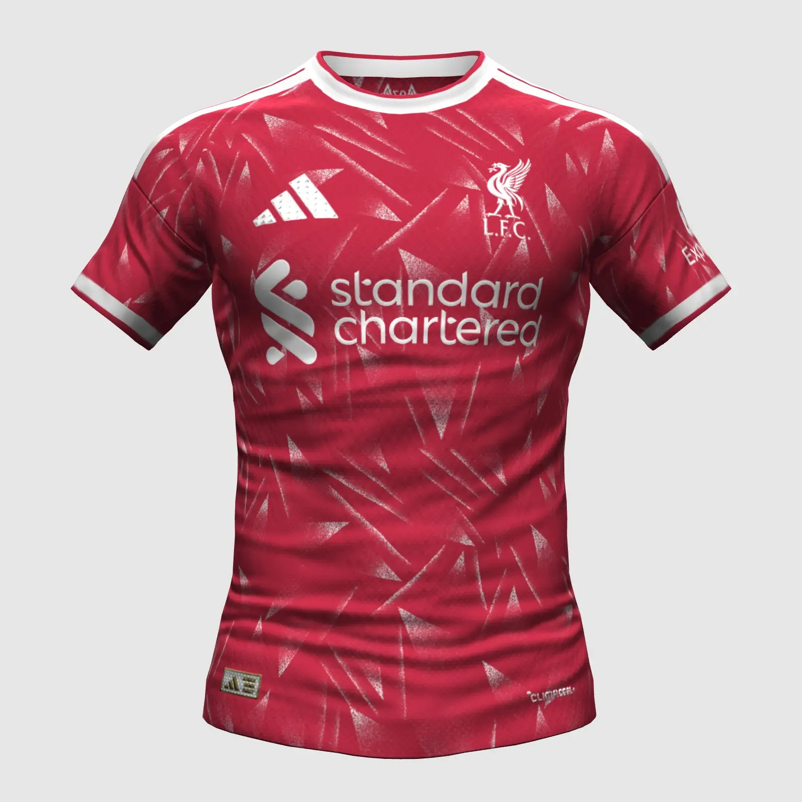 Liverpool's leaked home kit for the 2026-27 season. Image credit: Footyheadlines/grhaer9
