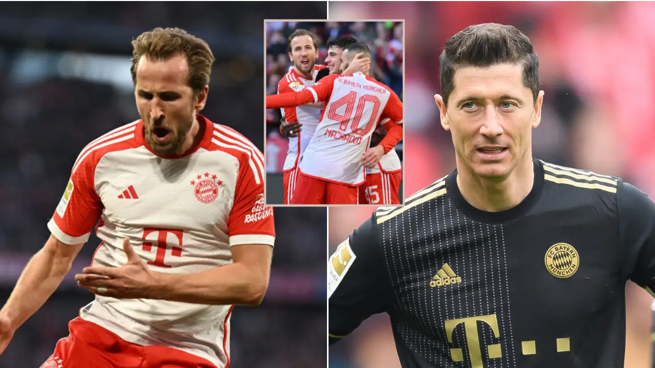 Harry Kane equals 16-year Bayern Munich record that Robert Lewandowski never could in Monchengladbach win