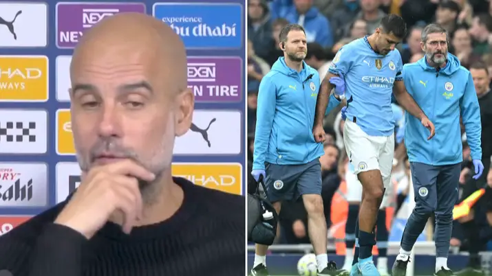 Pep Guardiola breaks silence on claims Rodri could miss rest of season after knee injury vs Arsenal