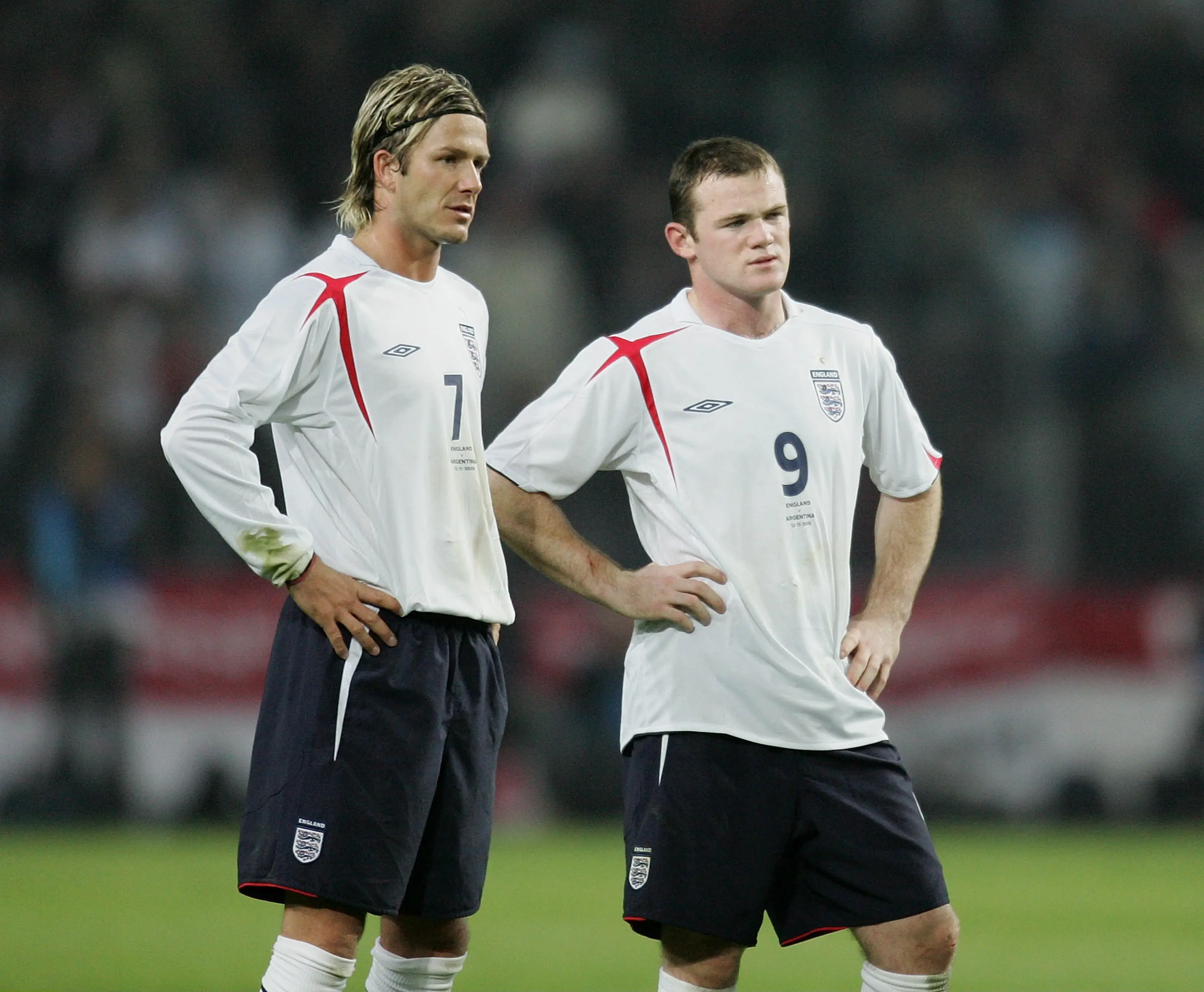 Wayne Rooney and David Beckham. Image: ullstein bild / Contributor via Getty
