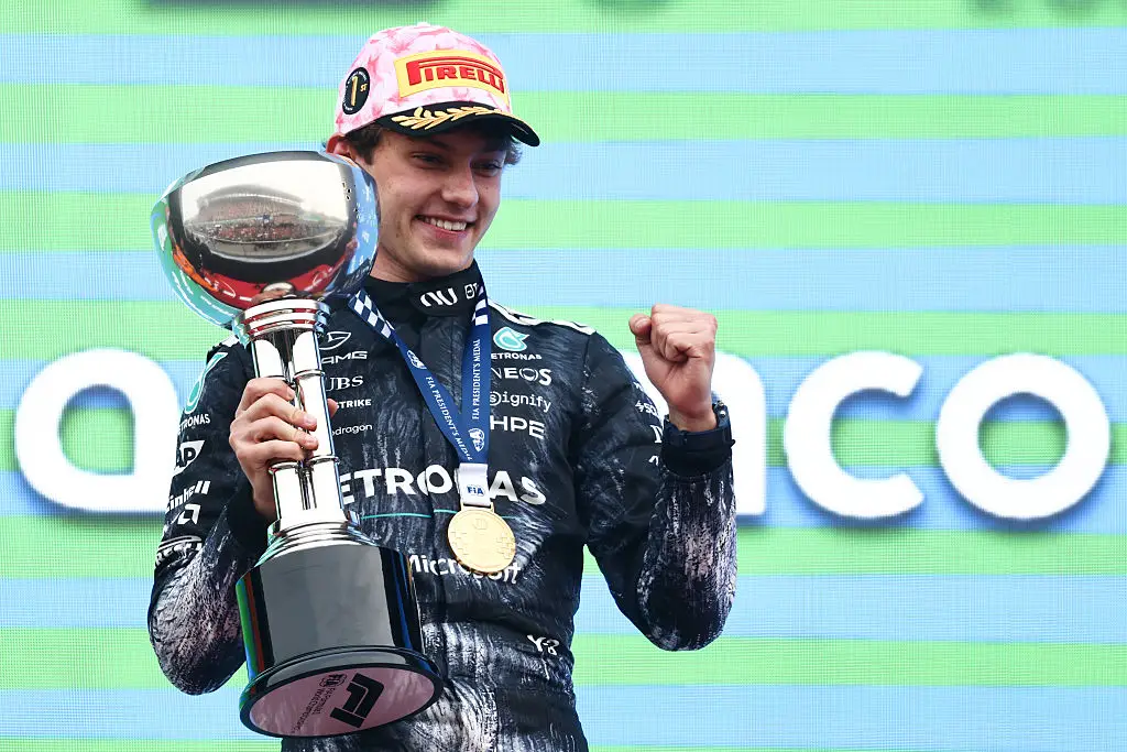 Kimi Antonelli won the Japanese Grand Prix for Mercedes (Image: Getty)