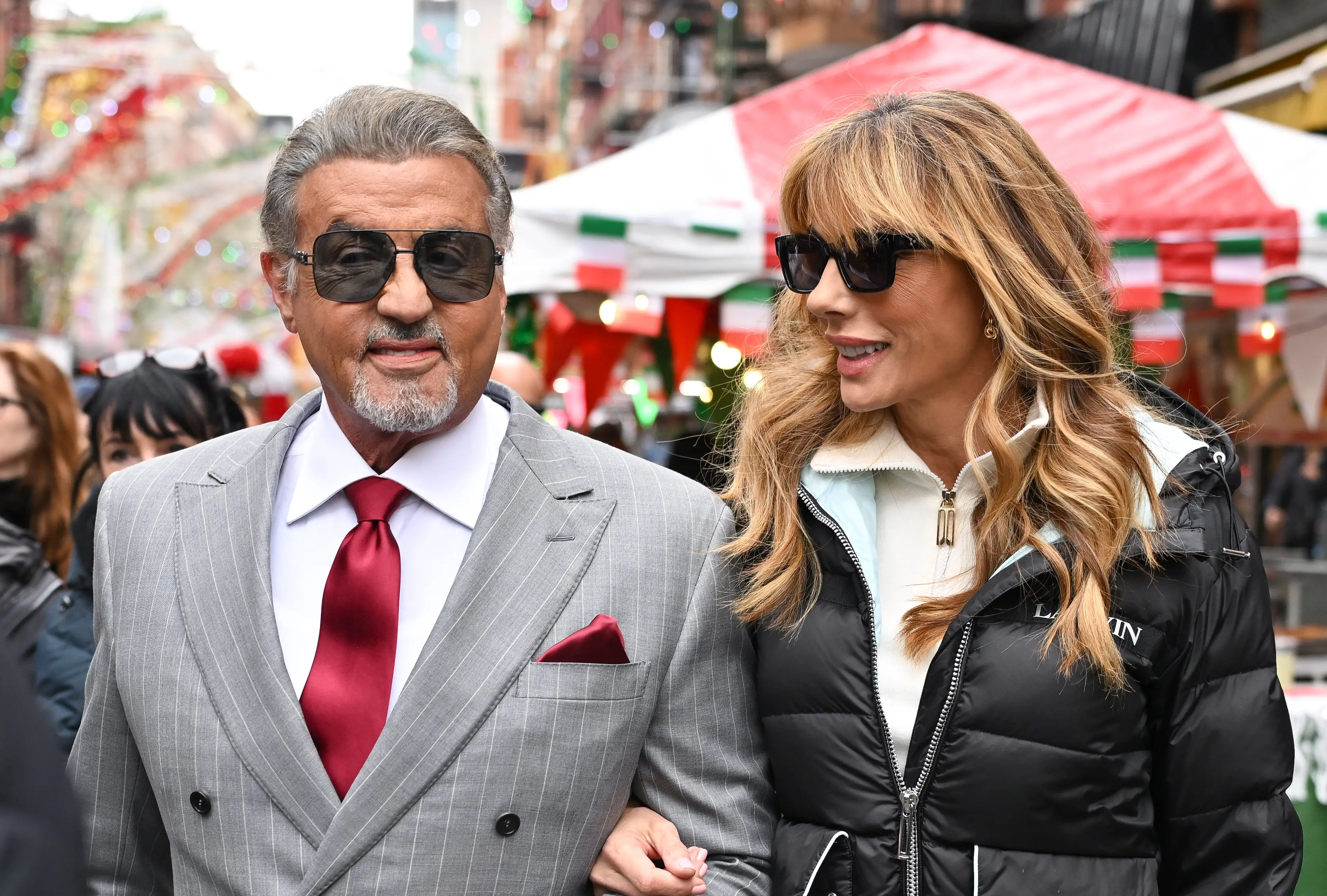 Sylvester Stallone and Jennifer Flavin. (Image: Getty)