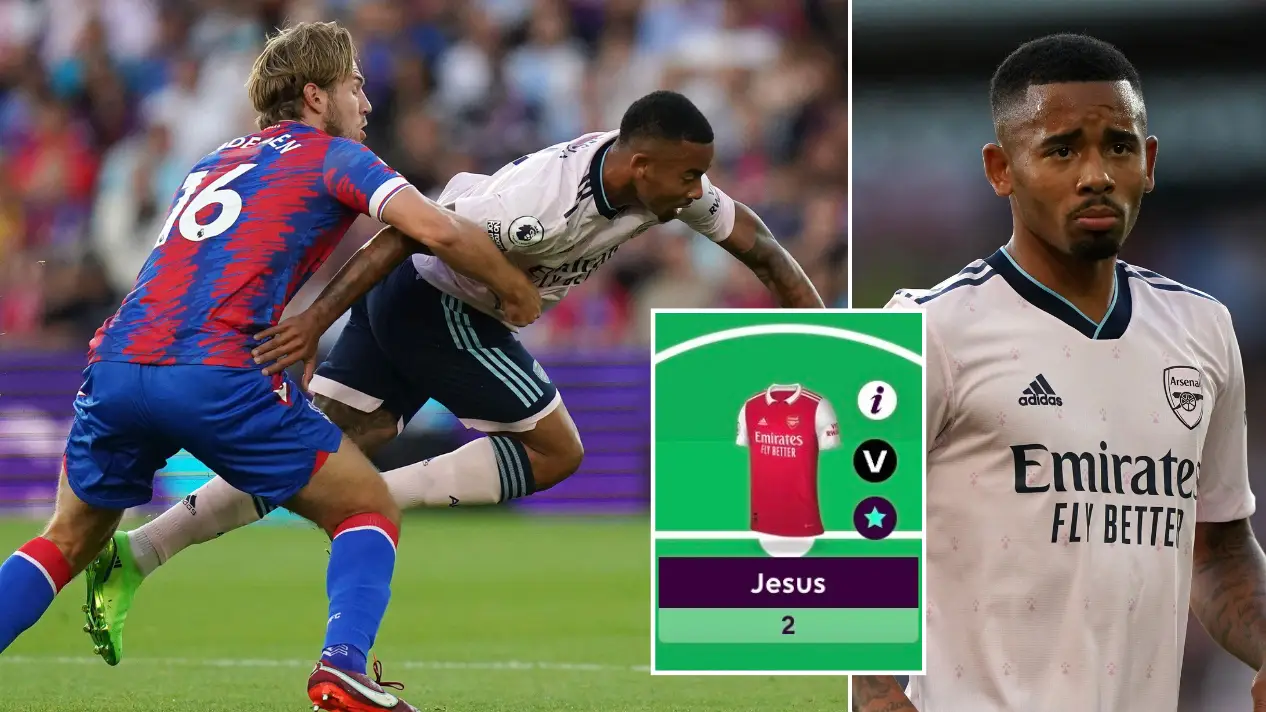 Hundreds of FPL players rush to sell Gabriel Jesus after the Arsenal striker fails to score against Crystal Palace