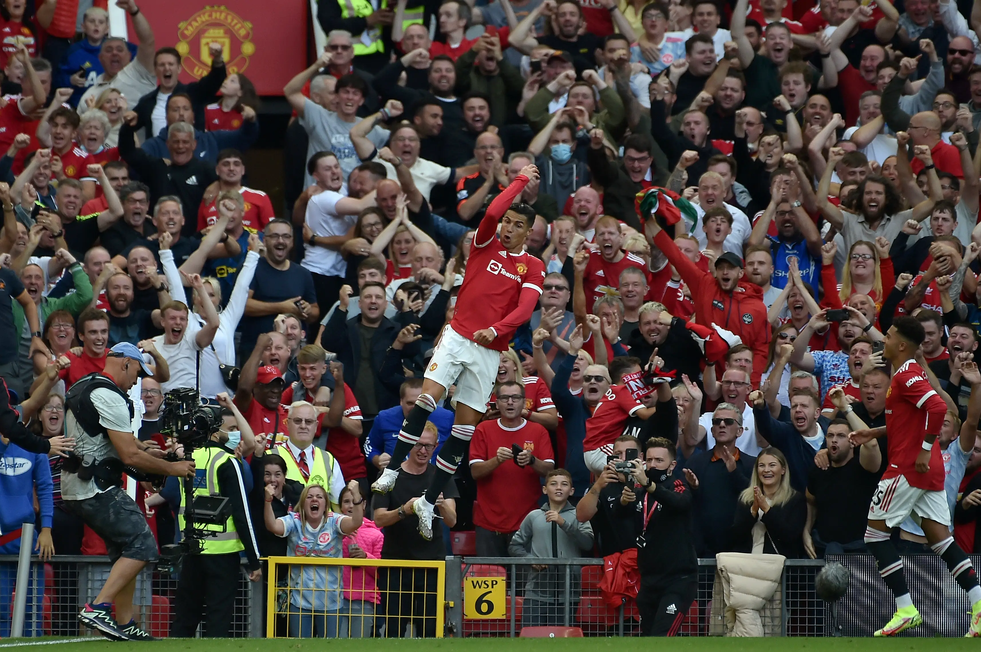Ronaldo celebrates his second in typical fashion. Image: PA Images