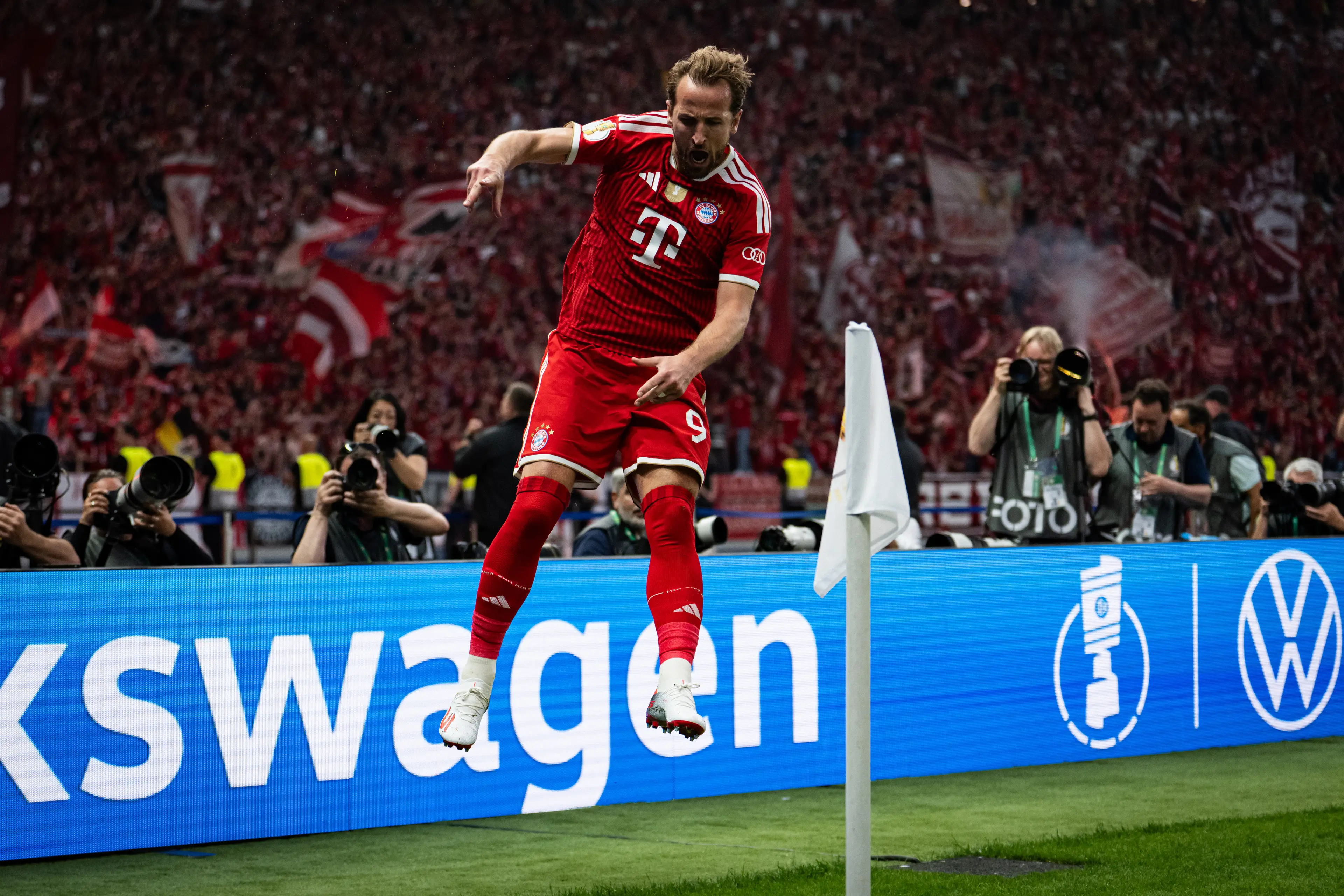 Kane has scored 70 goals for club and country this season. Image credit: Getty