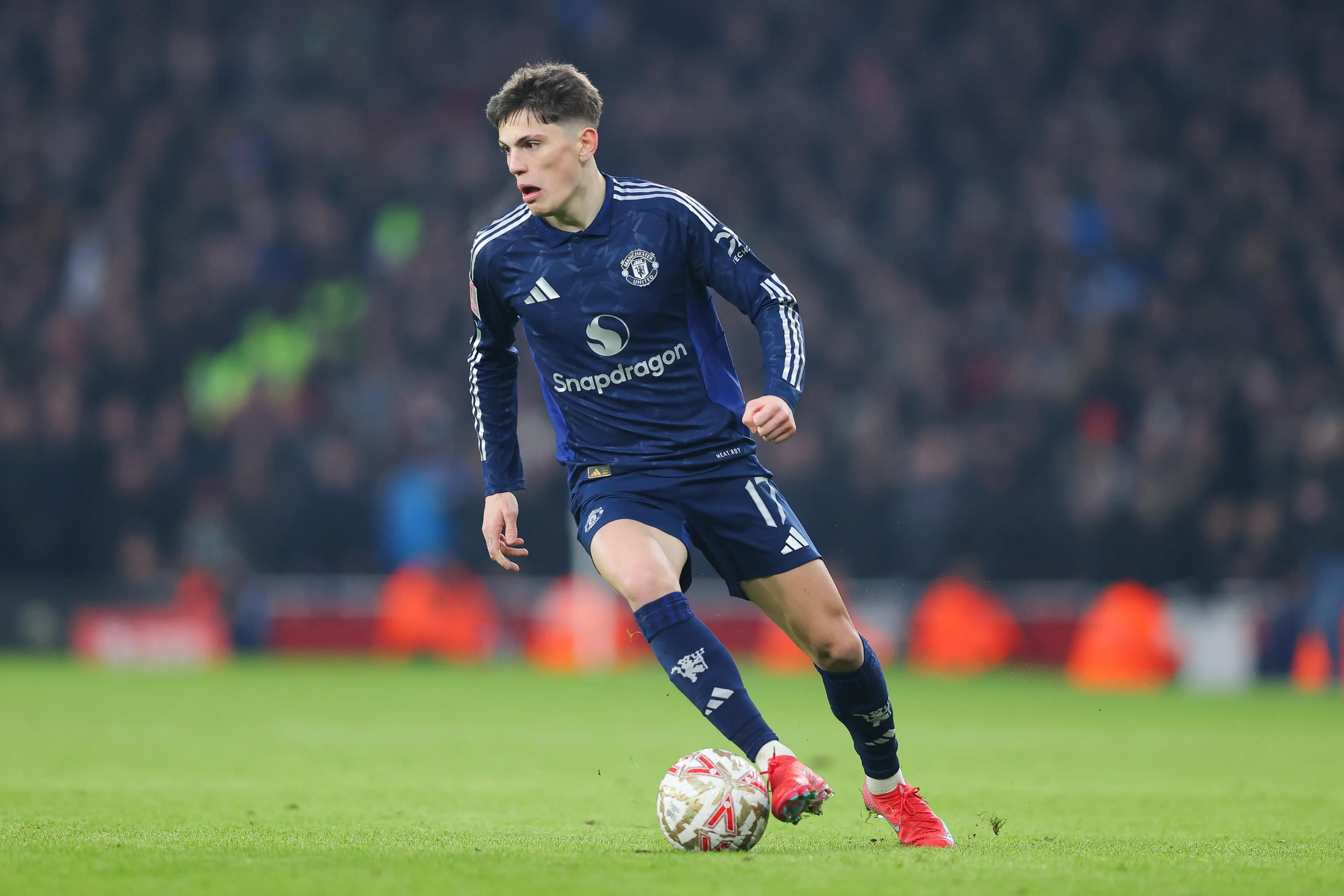 Alejandro Garnacho has been linked with a move away from Manchester United. Image: Getty