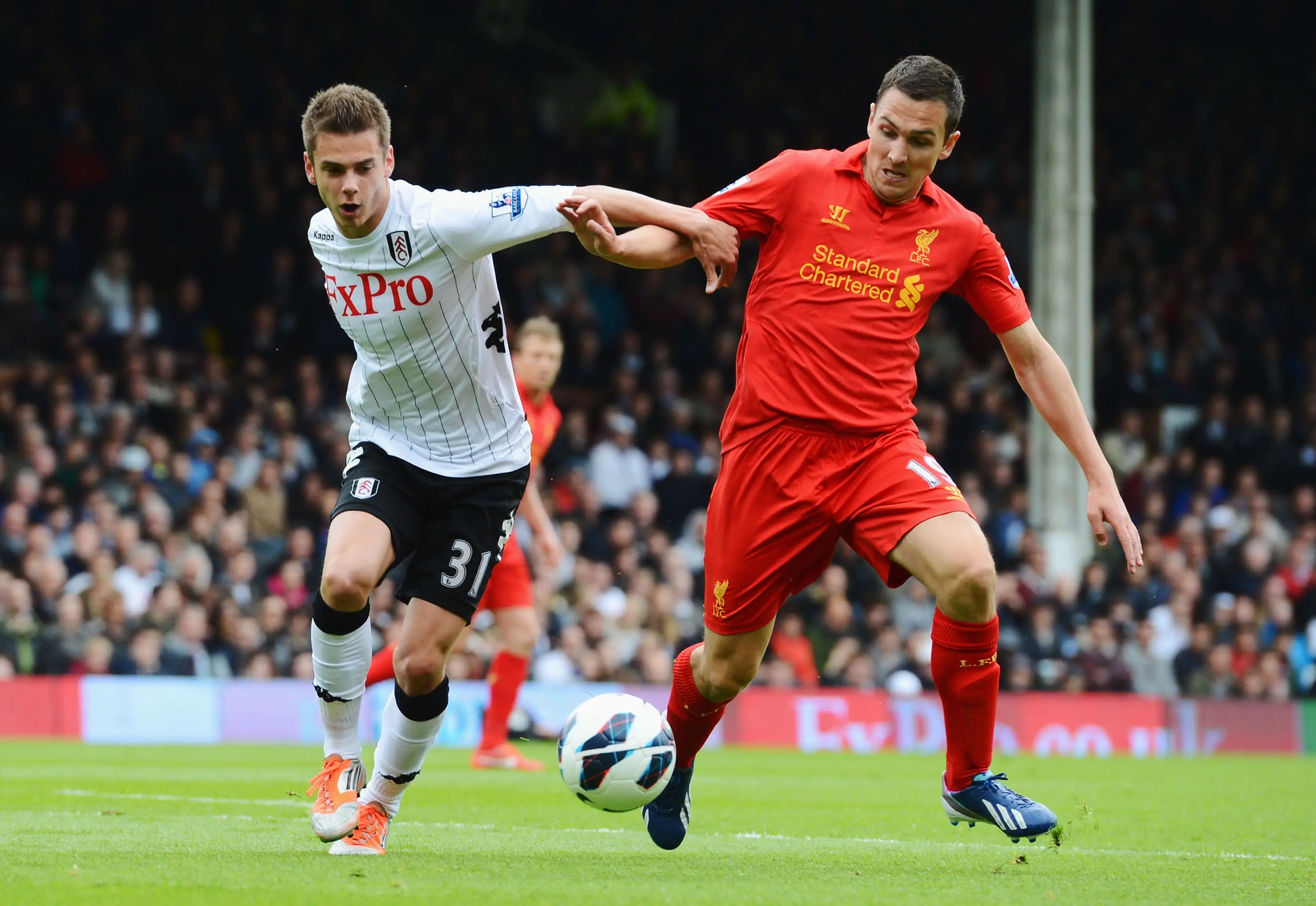 Kacaniklic came up against Liverpool during his time at Fulham. Image credit: Getty