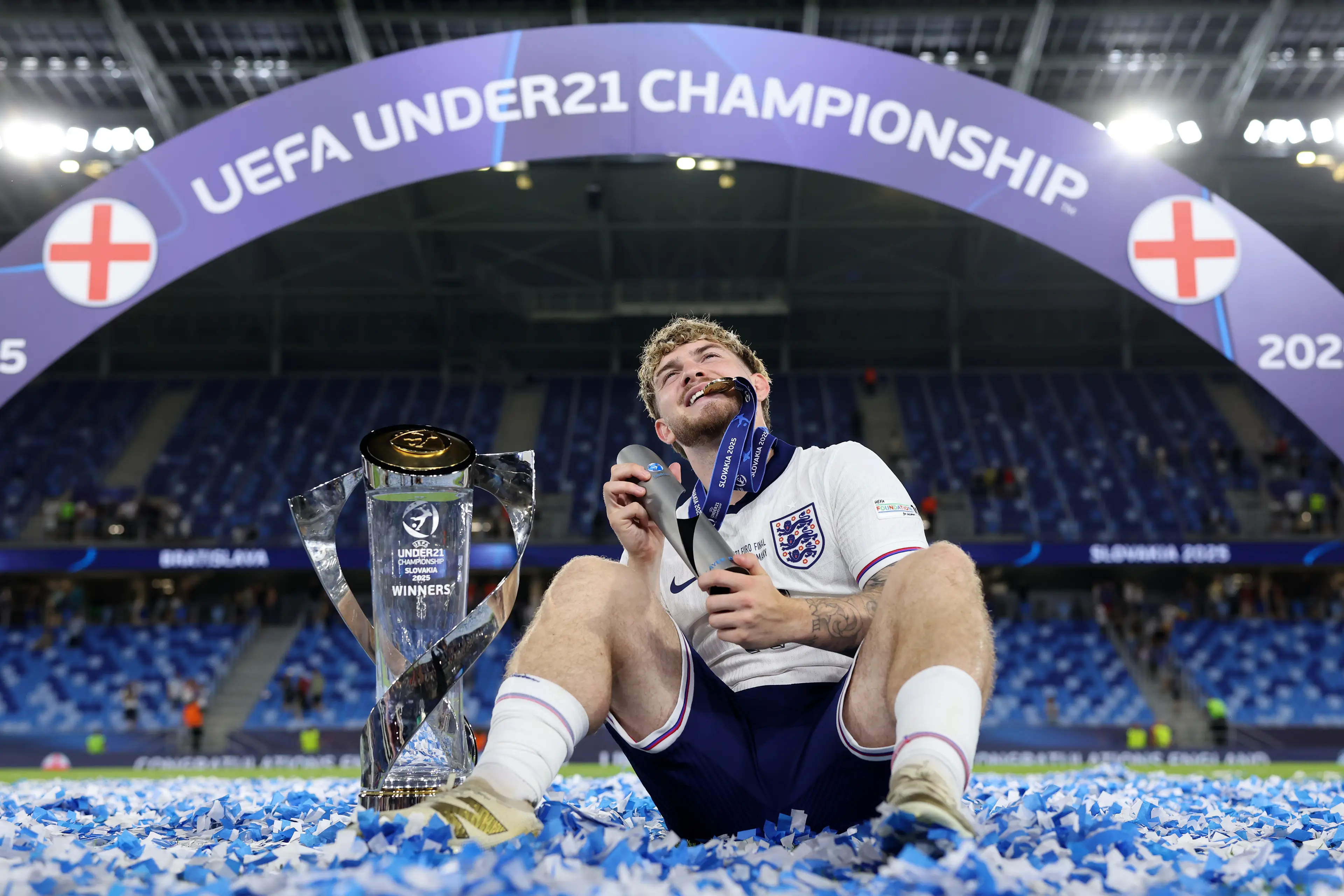 Harvey Elliott during the U-21 Euros. Image: Getty