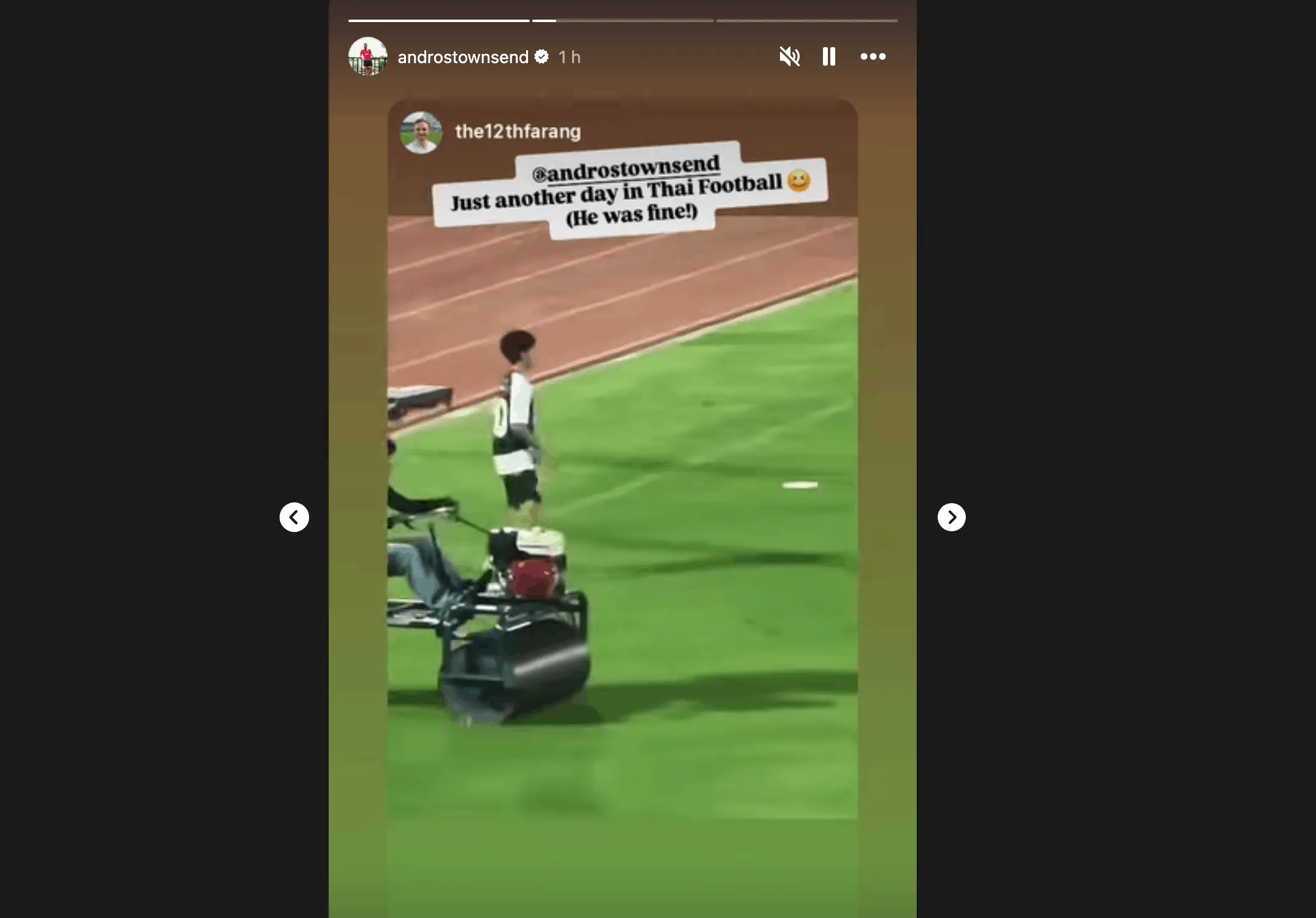 Image: Instagram/Andros Townsend