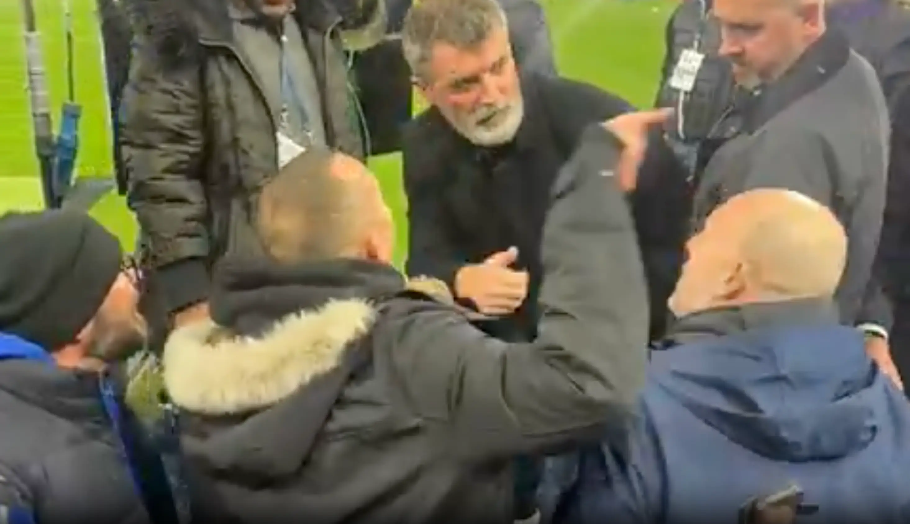 Roy Keane clashed with an Ipswich supporter. Image credit: @adenLFC4life